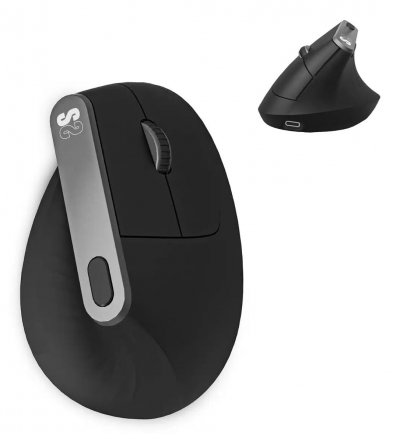 SUBBLIM  Nature Souris Verticale Ergo Sans Fil Submo-Ednvw01-Usb 400Dpi Ergonomique Noir