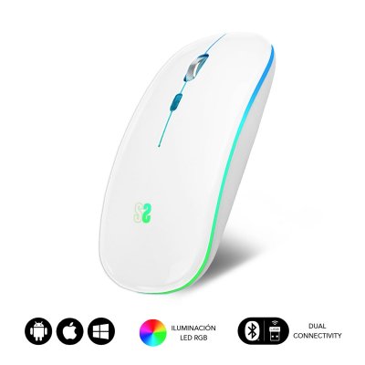 SUBBLIM  Submo-ldflat2 Wireless Mouse Blanc