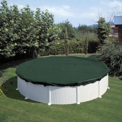 SUMMER FUN  couverture de piscine d'hiver ronde 360 cm pvc vert 426466