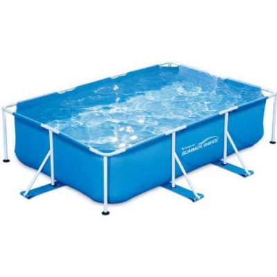 SUMMER WAVES  - Piscine Tubulaire rectangulaire - 3x2,01x0,75m - Bleue