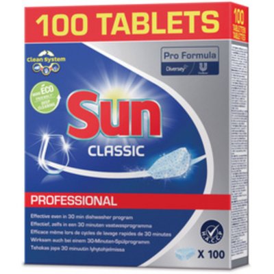 Sun sun professional pastille lave-vaisselle classic, 100 pi&egrave;ces noir