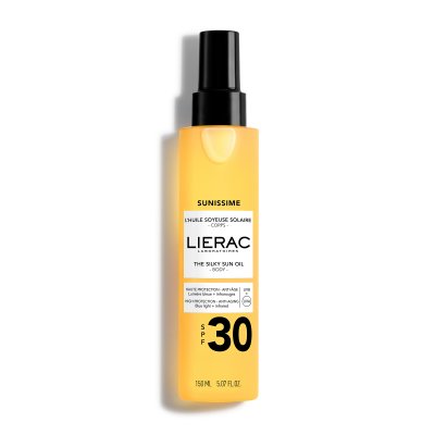 LIERAC Sunissime huile soyeuse cr&egrave;me solaire corps SPF30 150 ml