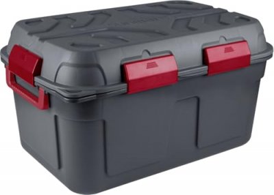 SUNWARE PERFECTLY ORGANISED Sunware Q-Line waterdichte opbergbox 130L antraciet Rood