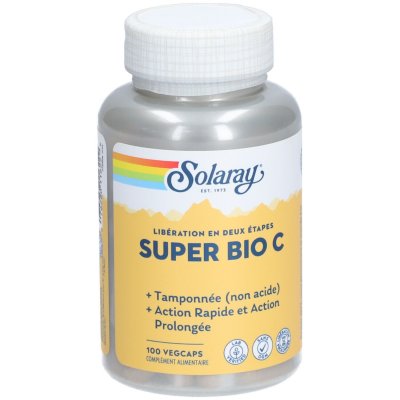 SOLARAY Super Bio C  tamponne - 100 capsules