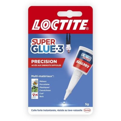 SUPER GLUE -3 Pr&eacute;cision Blister 1 flacon de colle 5 g