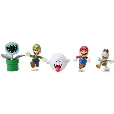 JAKKS PACIFIC Super Mario - Boo - 6cm Figurine 5-Pack - Boxset Exclusive (400872)