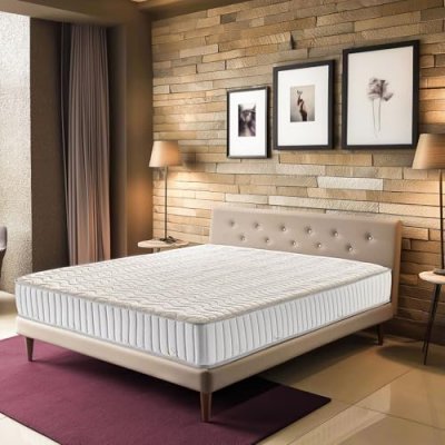 KING OF DREAMS Super Matelas Mousse Poli Lattex - 23 cm - Tr&egrave;s Ferme + Prot&egrave;ge Matelas OFFERT (140x190)