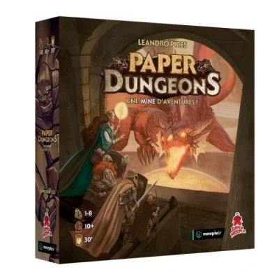Super Meeple PAPER DUNGEONS - Le Jeu- - Jeu de societe