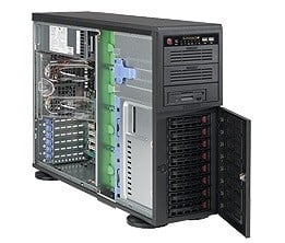 SUPERMICRO Super Micro Cse-743tq-903b-sq Tower Case Noir