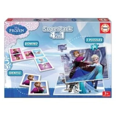 Super Pack Educa 4 en 1 Disney Frozen La Reine des Neiges 2