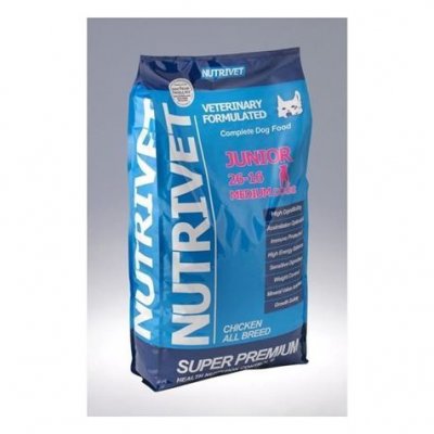 NUTRIVET Super Premium Croquettes Chien Junior 26/16 Race