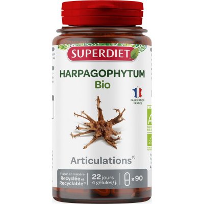 SUPERDIET  Harpagophytum bio, 90 g&eacute;lules
