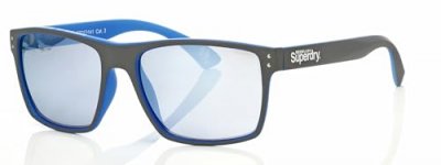 SUPERDRY  Kobe 105 Miroir chrom&eacute; gris mat bleu, gris, taille unique