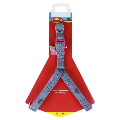 SUPERMAN Supergirl - Harnais Chien - Xxs/Xs (Longueur 29-41cm - Largeur 1.5cm)