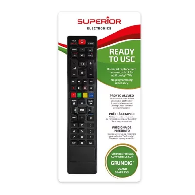 SUPERIOR ELECTRONICS  T&eacute;l&eacute;commande Universelle pour Grundig Smart Noir