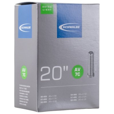 SCHWALBE Superlight Chambre &agrave; air Schrader Valve de voiture AV7C 20 x 1.5 / 2