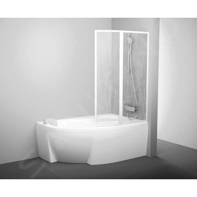 Supernova Pare baignoire 160x150cm, 2 volets, orientation droite, Blanc (76P9010041)