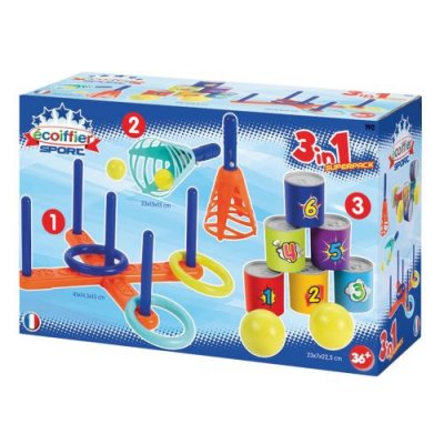 ECOIFFIER Superpack 3 en 1 : jeux d'adresse