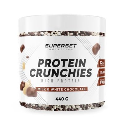 SUPERSET NUTRITION  Protein Crunchies (550g) Desserts Billes chocolat&eacute;es prot&eacute;in&eacute;es ultra gourmandes