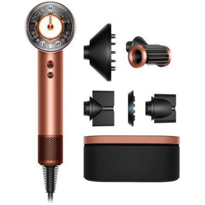 DYSON Supersonic Nural cheveux raides &agrave; ondul&eacute;s Edition Gifting 2025 Soie Ambr&eacute;e