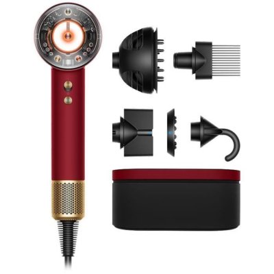 DYSON Supersonic Nural edition St Valentin velours rouge et or