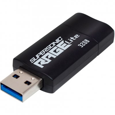 PATRIOT MEMORY Supersonic rage lite pef32grlb32u 32go usb 3. 2 120mo/s noir