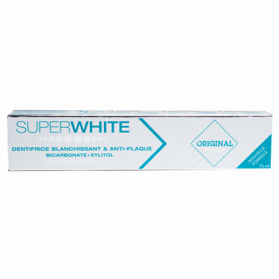 SUPERWHITE  Dentifrice Blanchissant & Anti-Plaque 75 ml - Tube 75 ml