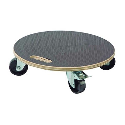 CELLOPLAST Support &agrave; roulettes ""Flora Roll Strong"" - 40 cm - bois tr&egrave;s r&eacute;sistant