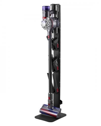 VEVOR Support aspirateur Dyson, vertical, 6 crochets, noir.
