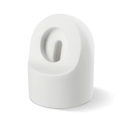 AVIZAR Support Bureau Chargeur MagSafe Apple Watch Silicone Gel Anti-rayures Blanc
