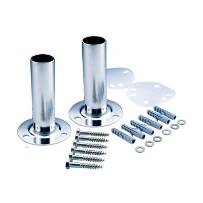 ASTRAL Support d'&eacute;chelle sur platine &Oslash;43 mm aisi-316 poli (la paire)