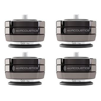 ISO ACOUSTICS Support d'enceinte  GAIA I Neo Chrome vendus par 4 pi&egrave;ces