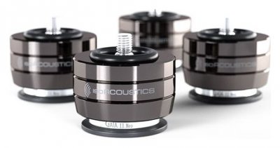 ISO ACOUSTICS Support d'enceinte  GAIA II Neo Chome vendus par 4 pi&egrave;ces