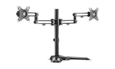 DACOMEX Support De 2 &Eacute;crans &Agrave; Inclinaison +/-30&deg; Et Rotation &Agrave; 360&deg;