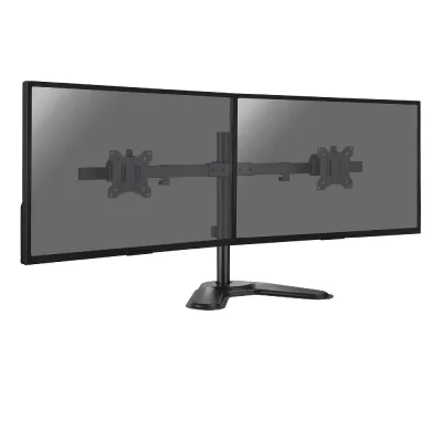 KIMEX Support de bureau pour 2 &eacute;crans moniteurs pc 17- 32, sens horizontal 015-1151 