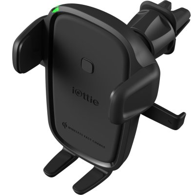 Support de charge - iOttie - Easy One Touch - Charge rapide sans fil - Ventilation + CD-Slot - Noir