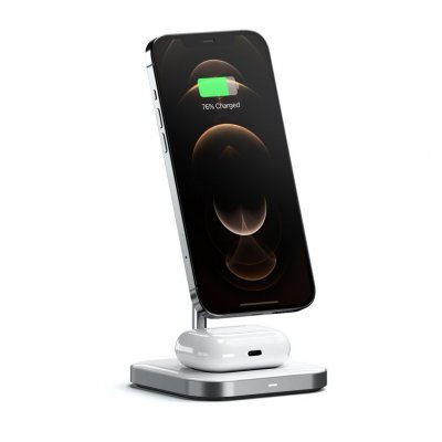 SATECHI Support de charge  sans fil magn&eacute;tique 2-en-1