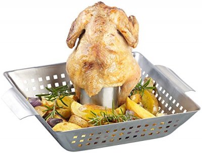 ROSENSTEIN & SOHNE Support de cuisson pour poulet entier pour four & barbecue