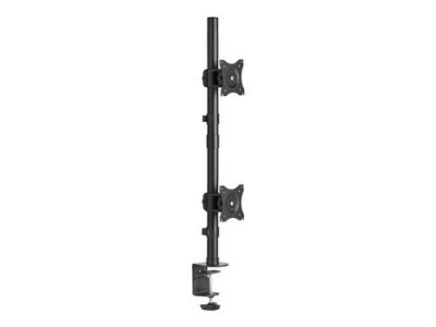 EATON Support de moniteur double vertical pour &eacute;crans plats de 15"" &agrave; 27"" - montage sur bureau
