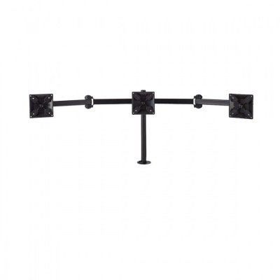NEDIS Support de moniteur ergonomique triple bras pour &eacute;cran mobilit&eacute; int&eacute;grale noir
