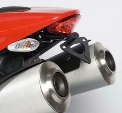 R&G RACING Support de plaque d&acute;immatriculation  noir Ducati Monster 6