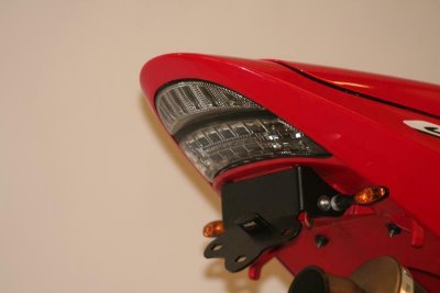 R&G RACING Support de plaque d&acute;immatriculation  noir Honda CBR 900 RR 