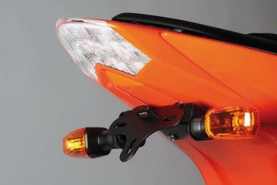 R&G RACING Support de plaque d&acute;immatriculation  noir Kawasaki Z 750 0
