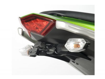 R&G RACING Support de plaque d&acute;immatriculation  noir Kawsasaki Z 1000