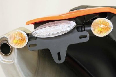 R&G Support de plaque d&acute;immatriculation  Racing noir KTM 690 SMCR 12-