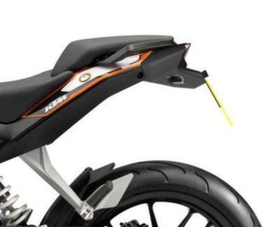 R&G RACING Support de plaque d&acute;immatriculation  noir KTM Duke 390 13-