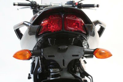 R&G RACING Support de plaque d&acute;immatriculation  noir Yamaha FZ1 06-15