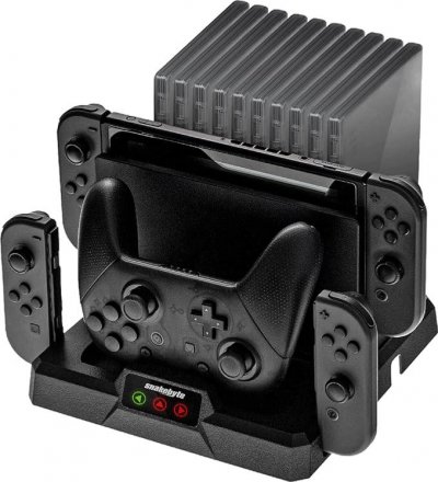 SNAKEBYTE Support de rangement et de charge pour manette Nintendo Switch noir