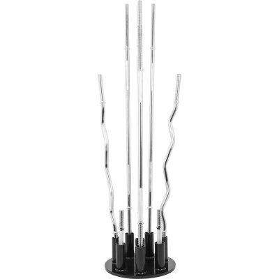 GORILLA SPORTS Support de rangement pour barres longues 31mm &agrave; 51mm - 