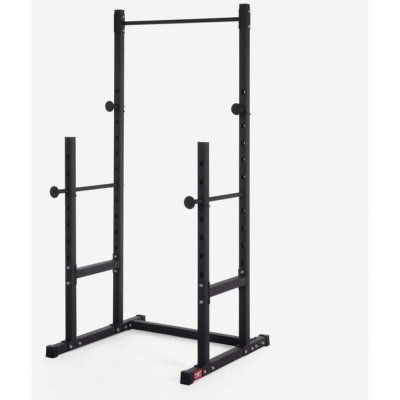 LEONARDO Support de Squat R&eacute;glable Pour barre Avec Barre De Traction Cross Training Stavas